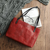 Shadowstone Hakiki Deri Tote Çanta