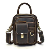 Verdant Grove Genuine Leather Shoulder Bag 