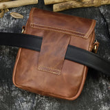 Verdant Grove Genuine Leather Shoulder Bag 