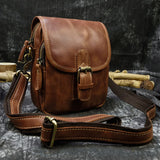 Verdant Grove Genuine Leather Shoulder Bag 