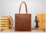 Froststorm Genuine Leather Tote Bag