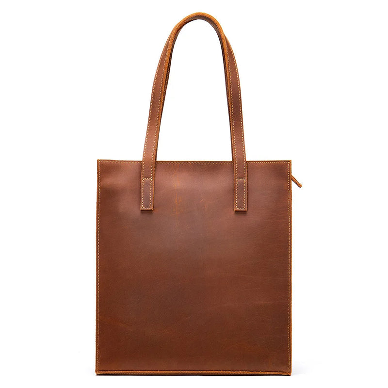 Froststorm Genuine Leather Tote Bag