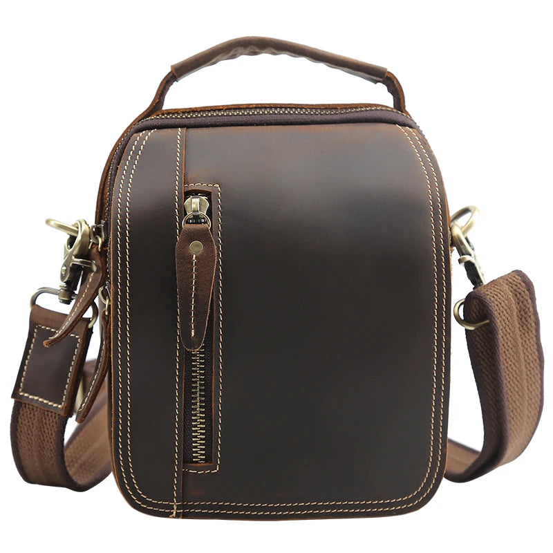 Vivid Ember Genuine Leather Shoulder Bag 