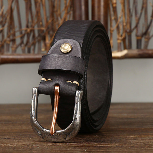 Cosmo Curve genuine leather belt