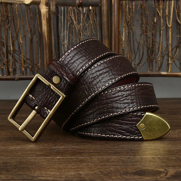 Celestial Genuine Leather Belt