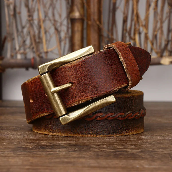 Emerald Titan Genuine Leather Belt