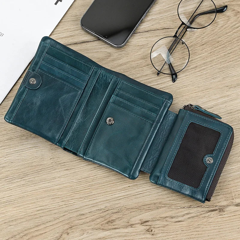 Thunder Vei Genuine Leather Wallet