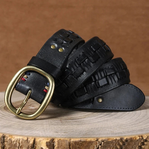 Flamex Genuine Leather Belt