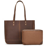 Embercrest Genuine Leather Tote Bag