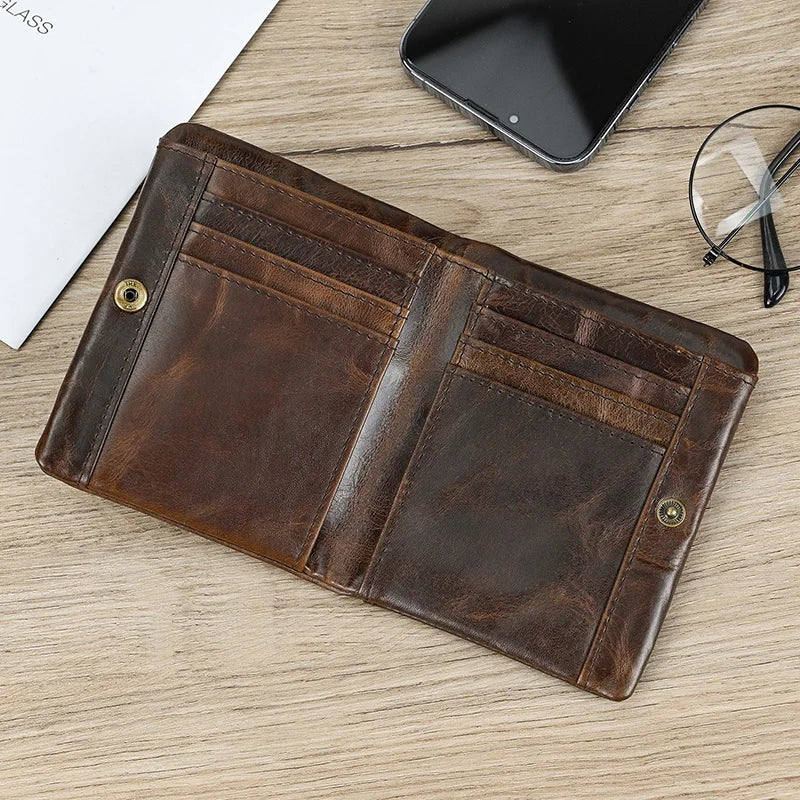 Thunder Vei Genuine Leather Wallet