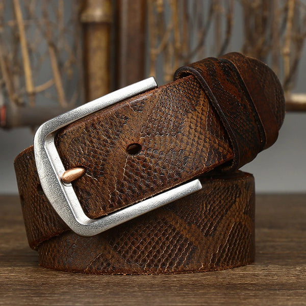 Celestial Genuine Leather Belt