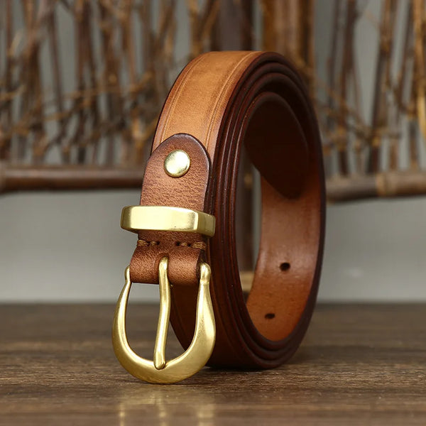 Copper Genuine Leather Belt