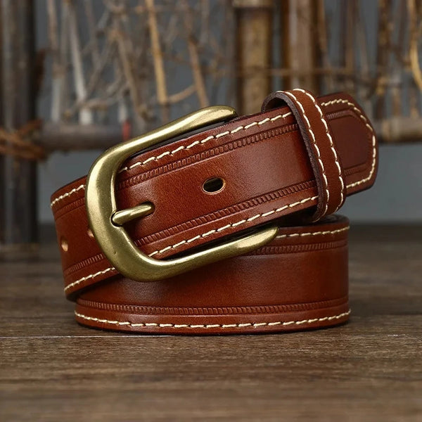 Crimson Stream Genuine Leather Belt