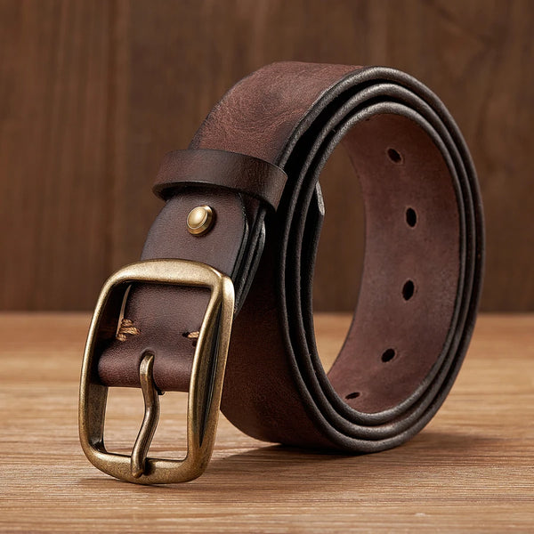 Emerald Crest Genuine Leather Belt