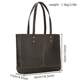 Embercrest Genuine Leather Tote Bag