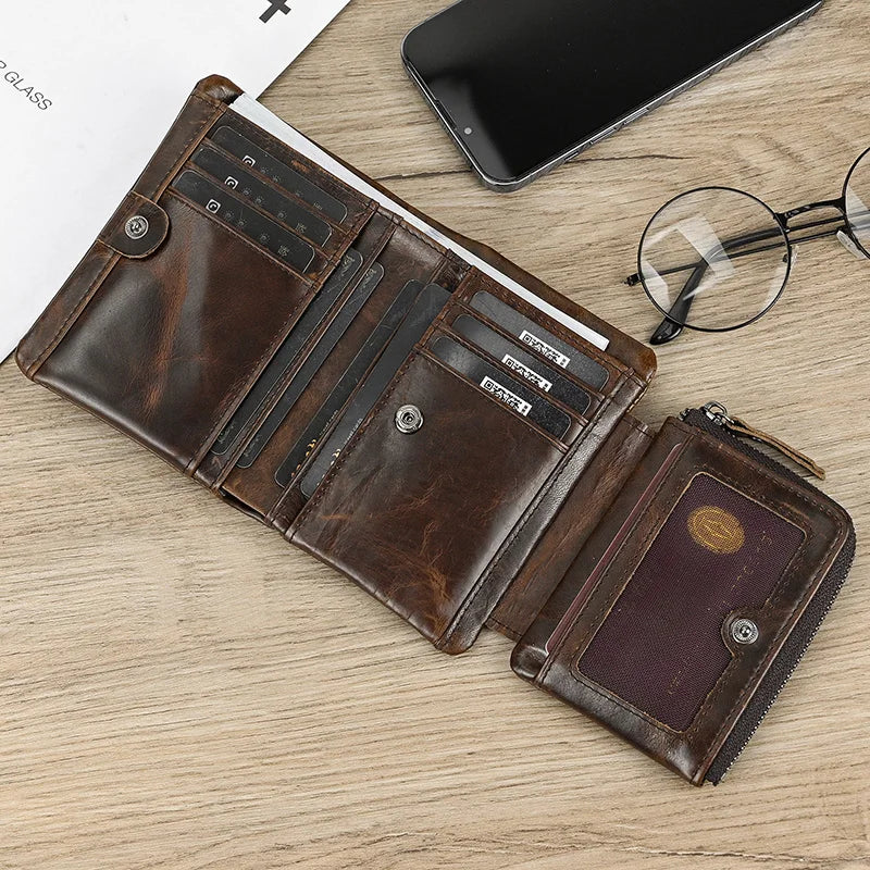 Thunder Vei Genuine Leather Wallet