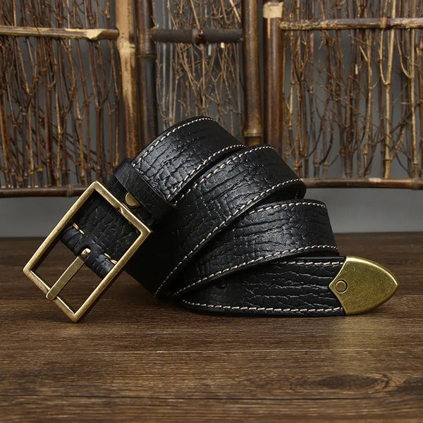 Celestial Genuine Leather Belt