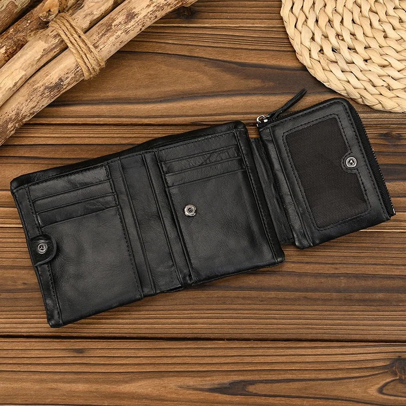 Thunder Vei Genuine Leather Wallet