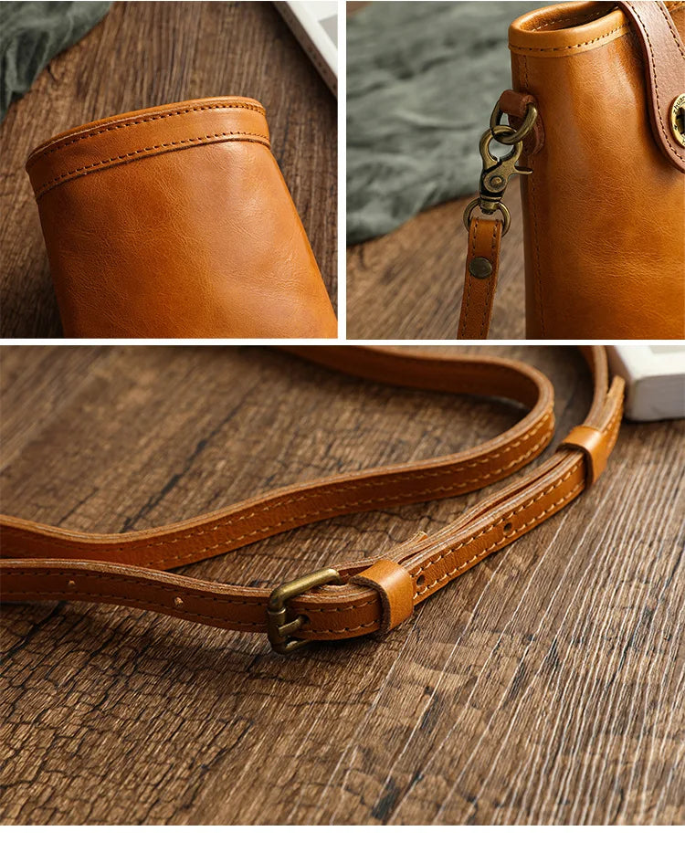 Windtide Genuine Leather Shoulder Bag