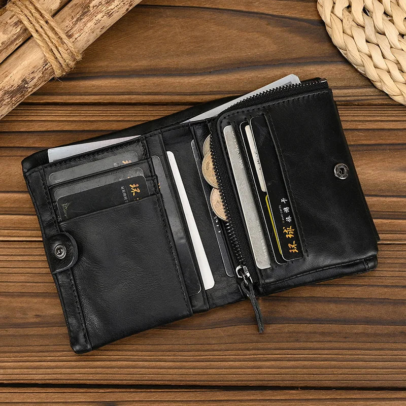 Thunder Vei Genuine Leather Wallet