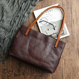 Shadowstone Genuine Leather Tote Bag