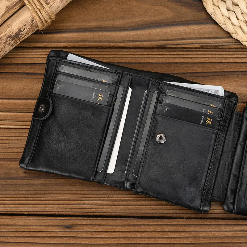 Thunder Vei Genuine Leather Wallet