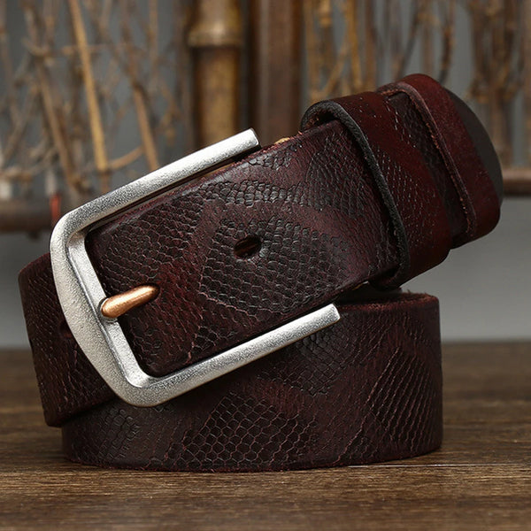 Celestial Genuine Leather Belt